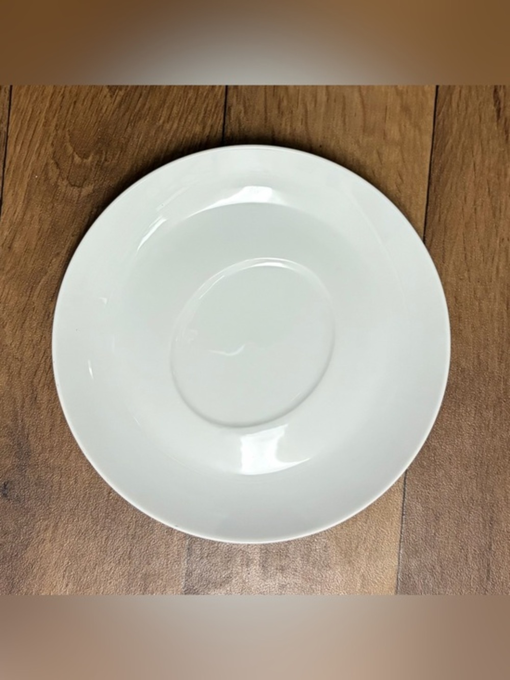 Crate&Barrel White Ceramic Saucer Plate
